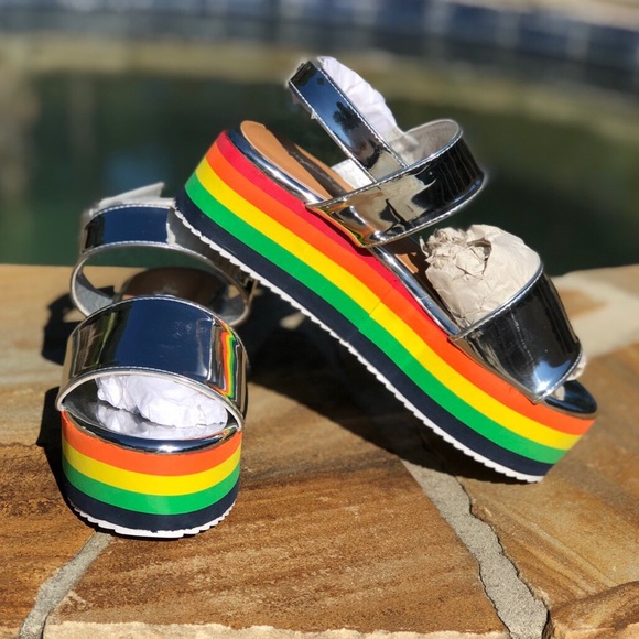 PRIDE PLATFORM SANDALS - Picture 1 of 3